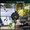 RESTMO Heavy Duty Watering Wand, Metal Garden Hose Nozze Sprayer