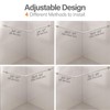 Yampos L Shaped Corner Shower Curtain Rod, 24" - 53"