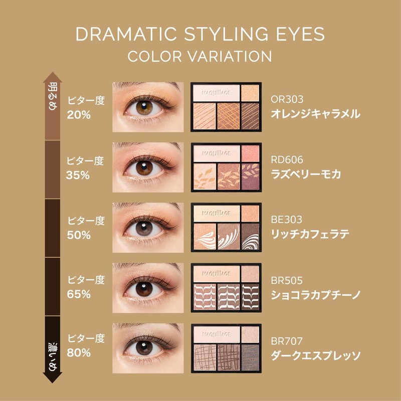 MAQUILLAGE Dramatic Styling Eyes BR505 4g | Eyeshadow | Powder