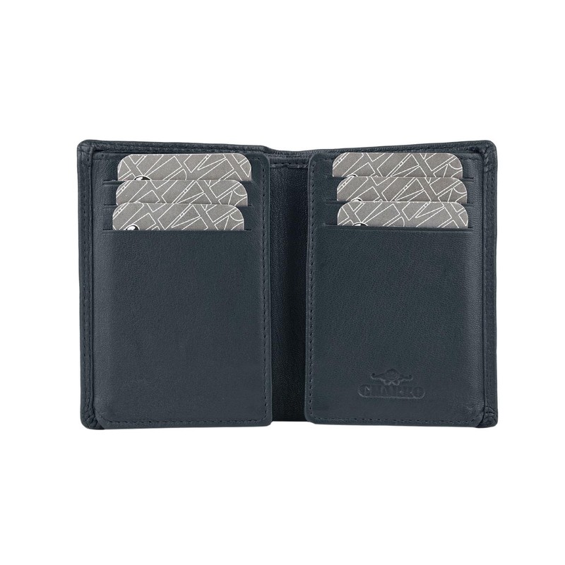 CHARRO Vertical Genuine Leather Wallet for Men Women Slim No