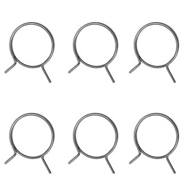 6Pcs Door Handle Springs Replacement,Round Head Design Door Handle Springs 2-Turn Coil Steel Spring Repair Set Door Lock Internal Spring Repair(Dia 30mm)