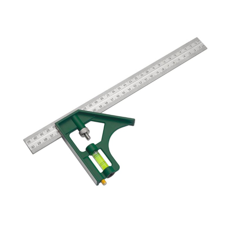 Hegebeck Multifunctional Combination Square Ruler Stainless Steel 304 Ruler Body