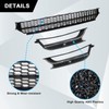 SecosAutoparts Front Bumper Lower Grille & Foglight Grill Cover Compatible