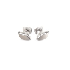 Boccia 05044-01 Stud Earrings Made of Polished Pure Titanium Silver Dimensions: Width: 4.6 mm, Height: 9.8 mm, Pure titanium, No Gemstone