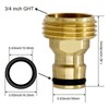 Comimark 2 pc Heavy-Duty Rust Resistant Brass Garden Water Pipe