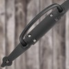 KOTARBAU® Door Handle 270 mm Wrought Iron Door Handle Black