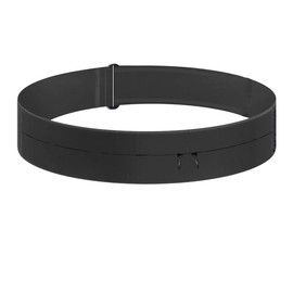 KASSAI 2-Pocket Running Pouch, Non-Shaking, Stretchable, 2 Sizes to Choose from, Inspected in Japan, Black