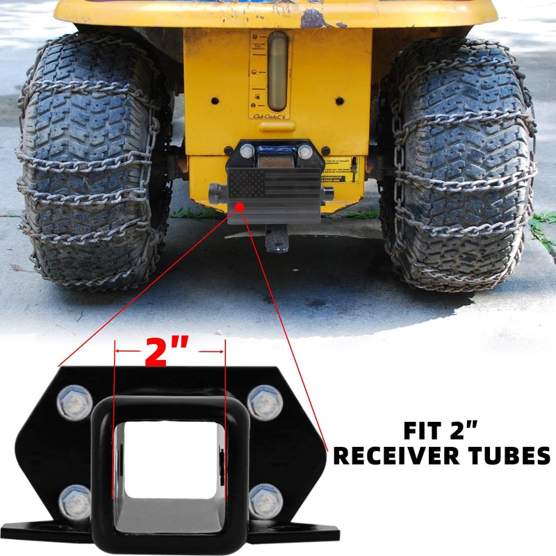 American Flag Trailer Hitch Cover with 5/8-Inch Pin Diameter Trailer