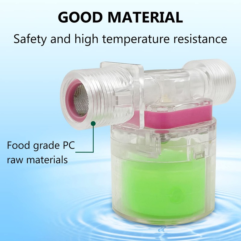 Transparency Water Float Valve, Water Level Control Water Tank Traditional