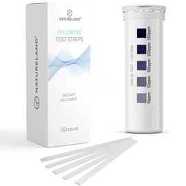 [150 Strips] Restaurant Chlorine Test Paper, 10-250 ppm (Value Pack) Instant Result in 1 Second (150)