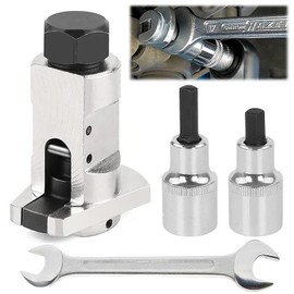 Begpoee Pack of 4 Universal Spreader Wheel Bearing Tool, Axle Boot Spreader Shock Absorber, with Shock Absorber, Shock Absorber Sleeve, Key, for Removal Suspension Strut and Car Repair Maintenance