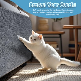 78.7"x15.8" Cat Scratching Mat - Trimmable Self Adhesive DIY Climbing Cat Scratcher Pad Replacement for Cat Tree Shelves and Post Cat Scratch Furniture Protector