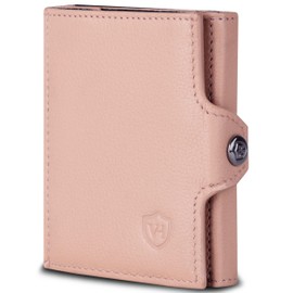 VON HEESEN Credit Card Holder Credit Card Holder, rose, Mini coin compartment