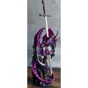 Ebros Gift Large Legendary Celtic Metallic Purple Armored Knight Dragon