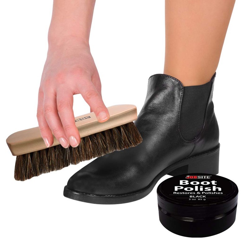 JobSite Premium Leather Boot & Shoe Polish Cream - Restores,