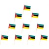 10 Pack Mozambique Flags,MZ Handheld Flag-5x8 In,Mozambican Mini Flag Small
