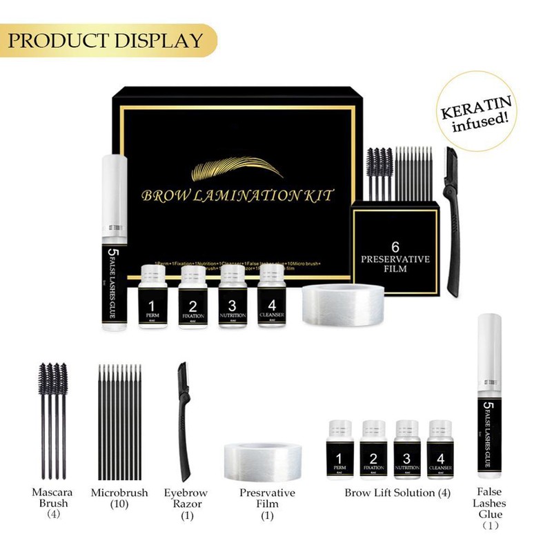 Brow Eyelash Lamination Kit 3D Effect Brow Lift Eyebrow Lifting