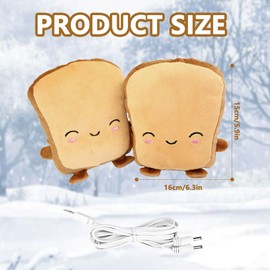 Vmxlso USB Heated Gloves Toasty, Heated Fingerless Gloves Winter, Knitted USB Gloves Heated Women Men, Full & Half Fingerless Heated Mittens Washable, USB Hand Warmer Gloves for Laptop Gaming Typing