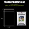300ct Graded Card Slab Sleeves - Universal Fit Clear Protective