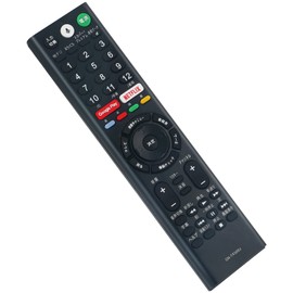 AULCMEET Brand LCD TV Remote Control with Microphone Voice Function Compatible with Sony Bravia RMF-TX200J, RMF-TX210J, RMF-TX211J, RMF-TX300J, RMF-TX211J, KJ-55X8500D, KJ43X8000EB, KJ43X8000ES, KJ-55X8500D, KJ49X8000EB, KJ49X8000ES, KJ55X8500E, KJ65X850