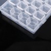 Monthly Pill Organizer,Clear Plastic 28 Slots Adjustable Oversized Pill Box