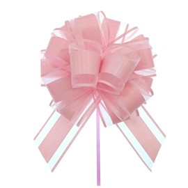20PCS Large Pull Bows Light Pink Gift Bow Gift Wraping Bow Wedding Ribbon Bows for Wrapping Boxes, Flower Decorations, Valentine's Day Christmas Party Birthday Gift Decorations