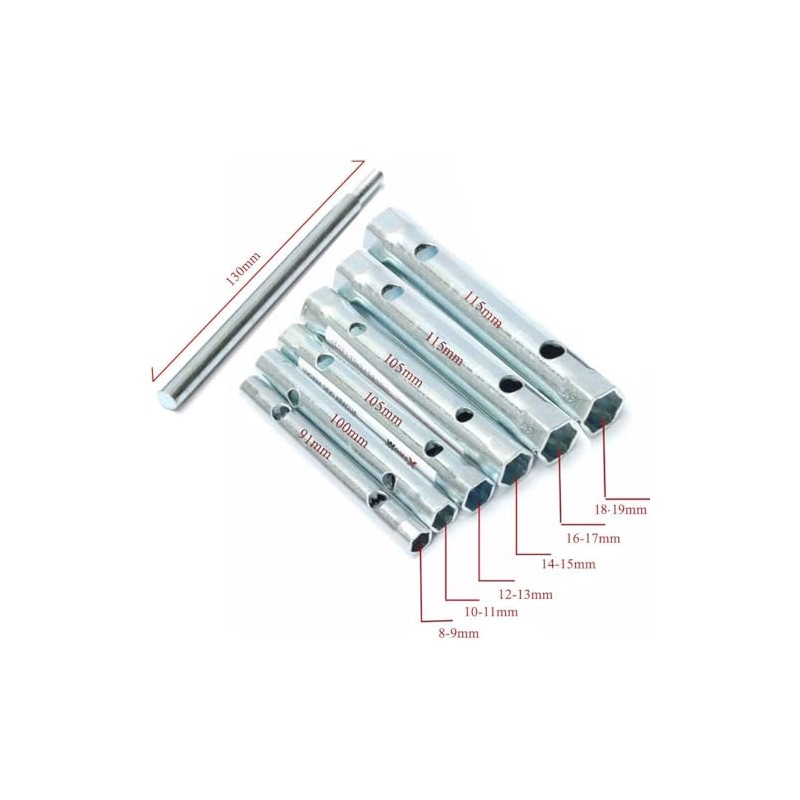 Auto-plaza 12Pcs Dual-Ended Wrench Socket Plumber Back Nut Tap Spark