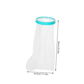 Mikinona Adult Leg Cast Cover for Shower Reusable Transparent Lower Leg Protector Breathable Calf Bandage Foot Cover Injury and Surgery Care Keeps Cast Dry at Home