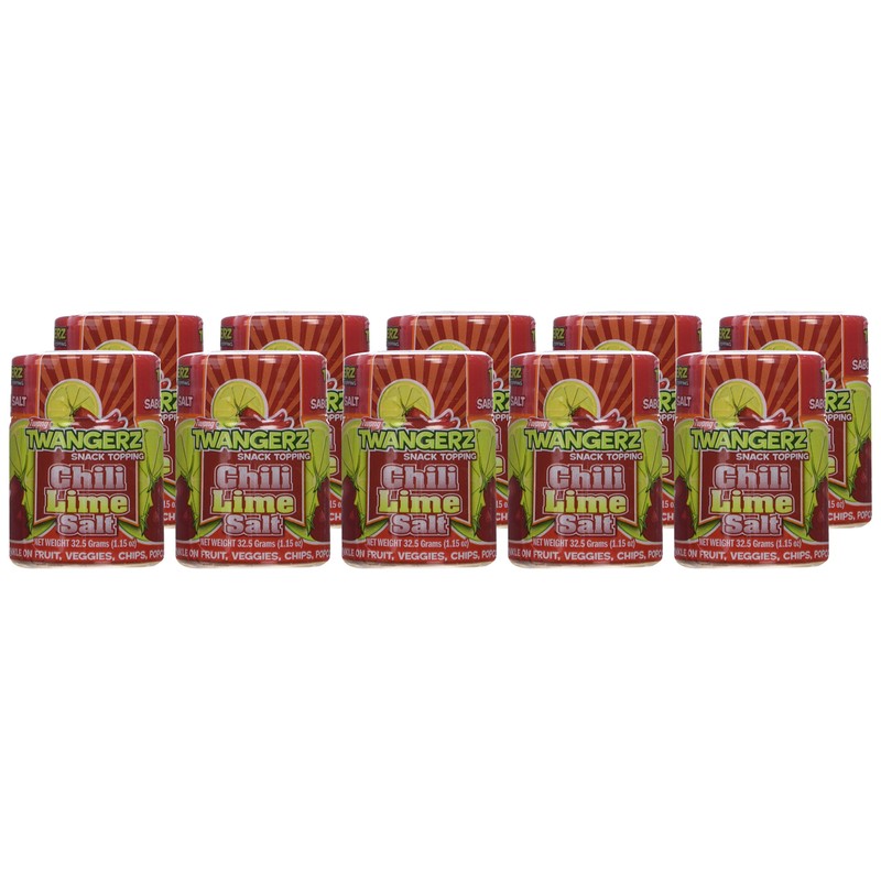 Twang 10 Pack Chili-Lime 1.15oz Salt Shakers