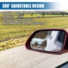 UHANBUT Square Car Blind Spot Mirror, Adjustable Frameless HD Convex