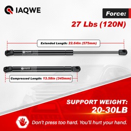 IAQWE Front Hood Gas Struts for Acura MDX 2007 2008 2009 2010 2011 2012 2013 Base Sport Utility 4-Door Engine Cover Gas Shock Lift Supports Replacement Parts, 2PCS (74145STXA02, PM1109, SG226027)