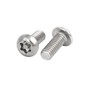 sourcingmap M4 x 10mm 304 Stainless Steel Torx Security Pan