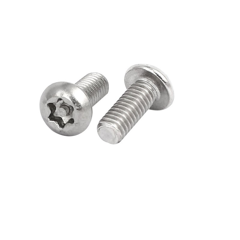 sourcingmap M4 x 10mm 304 Stainless Steel Torx Security Pan
