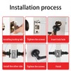 Qrity Lever Door Handle Lock with Keys, Door Lock for