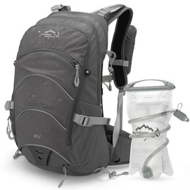 IX INOXTO Hydration Pack,20L Hydration Backpack, Hiking Internal Frame Backpacks with 2L Hydration Water Bladder and Rain Cover, for Cycling,Camping, Hunting,Ski, Snow for Men, Women (grey)