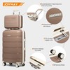Joyway Luggage 5 Piece Sets， Lightweight Rolling Hardside Travel Suitcase