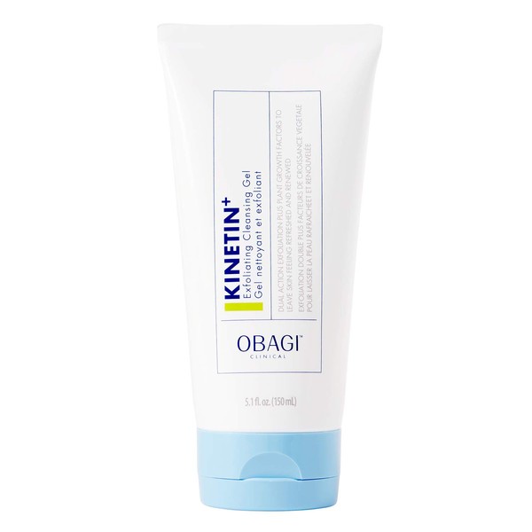 Obagi Clinical Kinetin+ Exfoliating SKIN_CLEANING_AGENT, Exfoliating Face Wash for Minimizing Signs of Skin Aging, Fine Lines and Wrinkles, and Dull and Uneven Skin Texture, Hypoallergenic, 5.1 fl oz