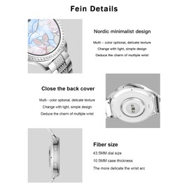 Smart Watch for Women Gold Silver Smartwatches Blood Pressure Watch Fitness Tracker with Bluetooth Call,Heart Rate Blood Oxygen Sleep Monitor Step Counter,Distance,Calories Compatible with Android iOS