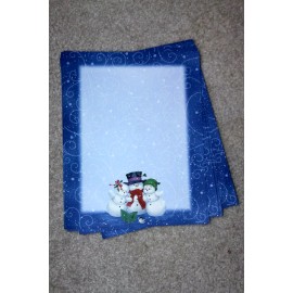 25 Sheets Computer Stationary  ~ CUTE SNOWMEN