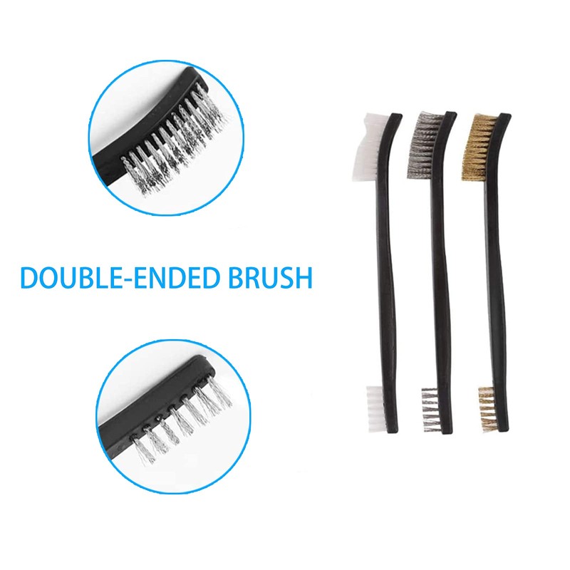 9pcs Wire Brush Set, Rust Paint Metal Cleaner, Cleaning Welding