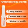 Turmeric Retinol Eye Stick,Lumibalm for Under Eyes Bags,Eye Balm Moisturizes