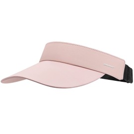 Croogo Cooling Stretchy Visor Unisex Visor Hat for Men Women UPF50+ Sun Protection Visors Ponytail Summer Cap,Pink-RNKD01