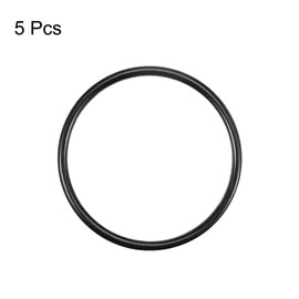 sourcing map O-Ring 51 mm x 58 mm x 3.5 mm Sealing Rings Metric Nitrile Rubber O-Rings Seal Rubber Seals Rubber Washer for Shower Drain Pipe Coupling Pool Pump Pack of 5