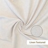 YISURE No Hook Shower Curtain Linen Style, Beige Heavy Duty