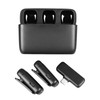 Wireless Lavalier Microphone 2 Pack Plug and Play Lapel Mic