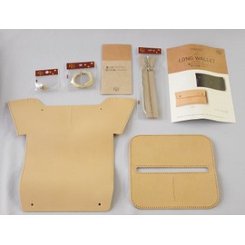 SEIWA Leather Kit, MakeU x .URUKUST Long Wallet, Natural