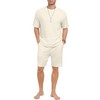 VINTATRE Mens Pajama Sets Short Sleeve Sleepwear Summer Pjs Set
