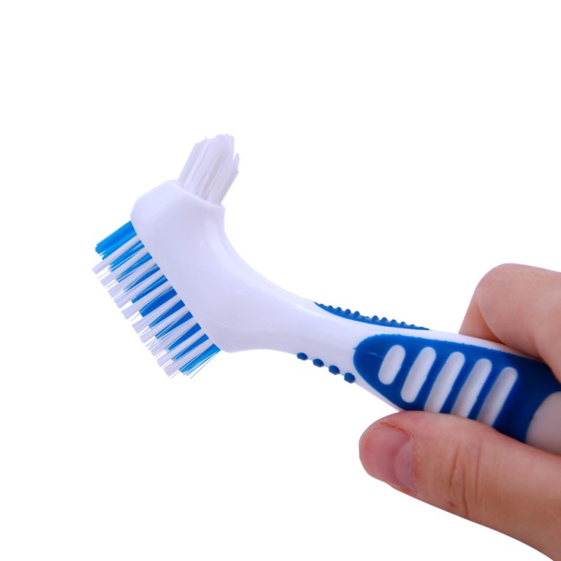 Denture Container with Strainer, Denture Box and Denture Cleaning Brush