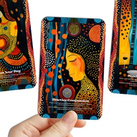 Ibiza Tarot Mindful Moments Oracle - 22 Oracle Cards - Finding stillness in the now - By Symbolika - Vision Cards - Divination Tool