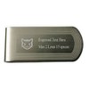 Feline Pet Cat Money Clip Engraved Own Text in Bag